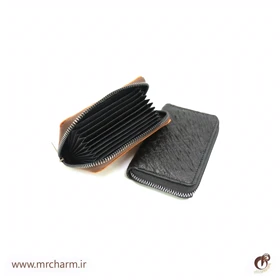 جاکارتی چرم شترمرغ زیپ‌دار mrc1211-14