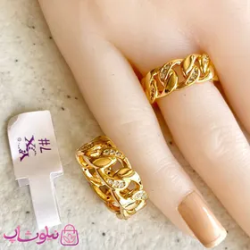 انگشتر زنانه ysx کارتیه نگین‌دار طلایی