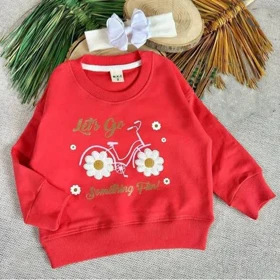 بلوز طرح گل مناسب 9 ماه تا 4 سال