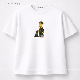 تیشرت باکسی طرح سیمپسونها 100٪ پنبه | کد 1383