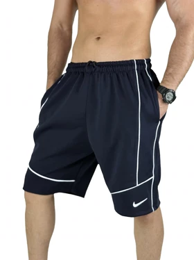 شلوارک طرح نایک NIKE بگ سرمه ای