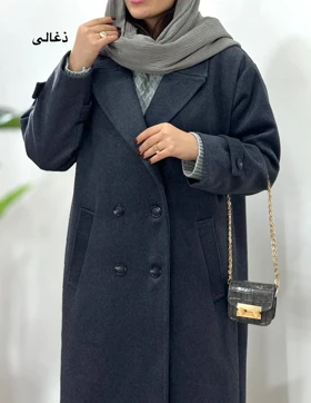 پالتو فوتر بلند آستردار بهگل