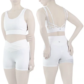 ست نیم‌تنه و کشاله بند ورزشی زنانه لولولمون مدل 5665 سفید