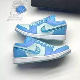 کفش نایک ایر جردن وان لو آکواریوم آبی Nike Air Jaordan 1 Low Aquarium Blue