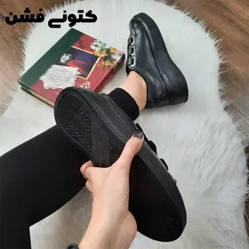 کتانی ونس سه چسب مشکی لژدار
