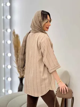 مانتو کوک دوزی یقه دیپلمات