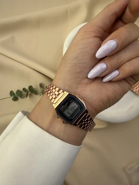 کاسیو نوستالژی رزگلد casio A159W