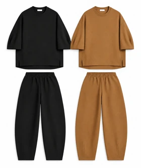 ست دورس چاک‌دار و شلوار سندبادی ZARA808