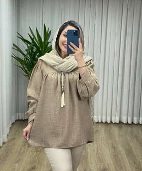 شومیز مانتویی عروسکی کد 2081