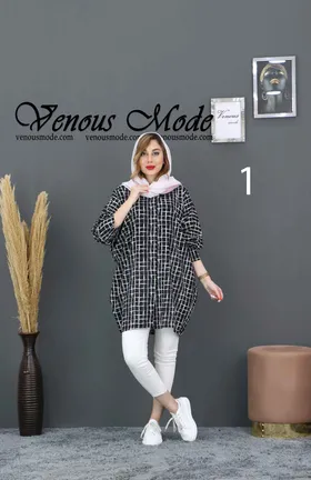 مانتو نخی هاوایی طرحدار