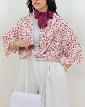 شومیز جلوگره ترمه(101)کد:5578