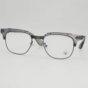 عینک آفتابی مردانه و زنانه کروم هارتز Chrome Hearts 9217 و عینک شب (فریم طوسی کم رنگ عدسی بی رنگ)