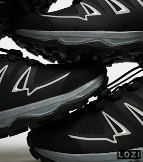 کفش کتانی بزرگ پا مشکی طوسی I-Runner