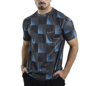 تیشرت ورزشی مردانه نایک مدل GMS-Dri Fit-4K0958 آبی تیره