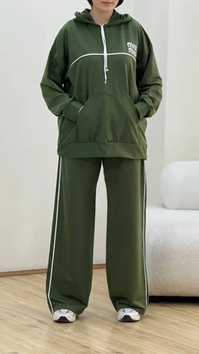 ست هودی وشلوار میومیو