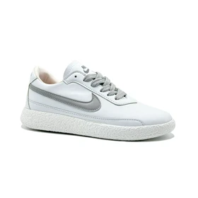 کفش و کتانی زنانه و دخترانه مدل نایک NIKE رنگ سفید طوسی