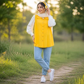 سارافون حلقه‌ای نخی زنانه کد 4030270