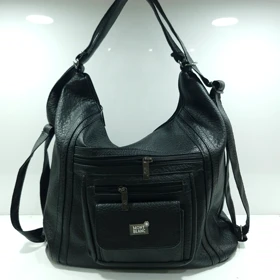 کیف شانه ای زنانه MONT BLANC با قابلیت کوله شدن مشکی