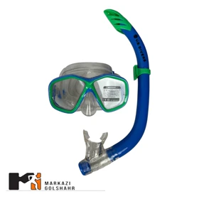 ماسک غواصی و اسنوکر 2 سوپاپه مدل M2000 (آبی)