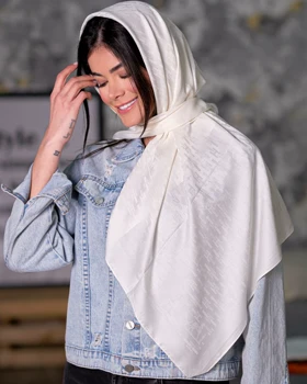 روسری ابریشم ژاکارد (قواره 90) 30151