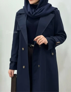 ترنچ کت بلند ضد آب آلما