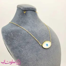 گردنبند زنانه استیل طرح چشم نظر