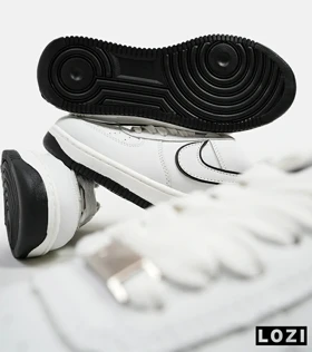 کفش مردانه و زنانه سفید مشکی NIKE AIR FORCE