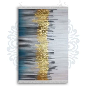 فرشینه از جنس پارچه هازان مخمل ترک طرح سنتی و مدرن برند دفه کد DDSMM228