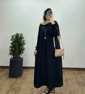 مانتو عبایی بلند رایلی کد 2638