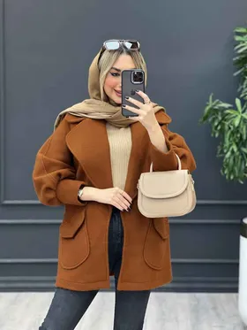 پالتو یقه انگلیسی دو جیب