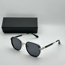 عینک پرادا کد 5820 Prada (مشکی نقره‌ای)
