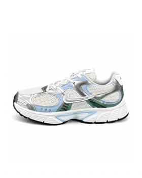 کفش کتانی مردانه رانینگ مدل نایکی V5 سفید آبی طوسی Nike V5