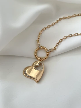 گردنبند قلبی ژوپینگ 5645