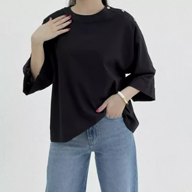 بلوز زنانه سرشانه دکمه