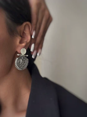 گوشواره سکه صدف کوچک