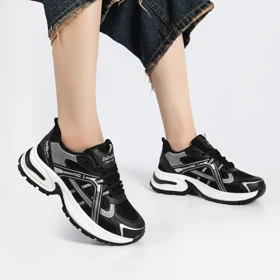 کفش و کتانی زنانه و دحترانه رنگ مشکی طوسی کد M786