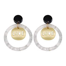 گوشواره زنانه مدل love