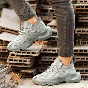 کفش ورزشی مردانه طوسی مدل ETEN ویژه