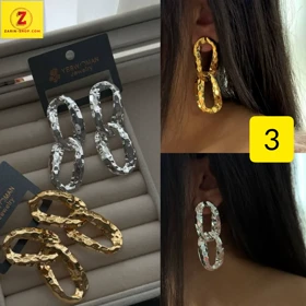 گوشواره بزرگ فانتزی زنانه دفرمه