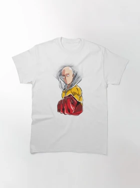 تیشرت مرد تک مشتی تیشرت One Punch Man طرح Saitama