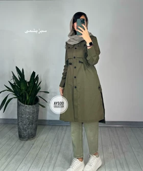 مانتو دکمه دار ستوده 3