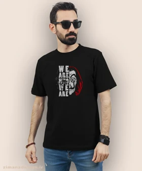 تیشرت مردانه و زنانه طرح خانه کاغذی کد 932