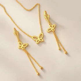 نیمست ژوپینگ طرح پروانه آویزدار