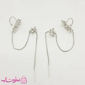 گوشواره دورگوش زنانه نگین‌دار (جفت)