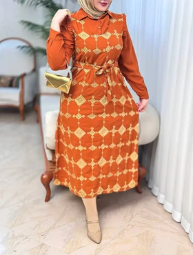 پیراهن طلاکوب ساناز 3153