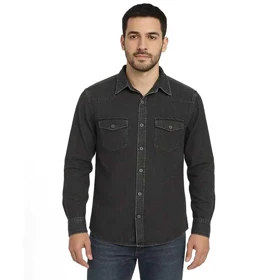 پیراهن رگولار فیت جین مردانه - 62242414