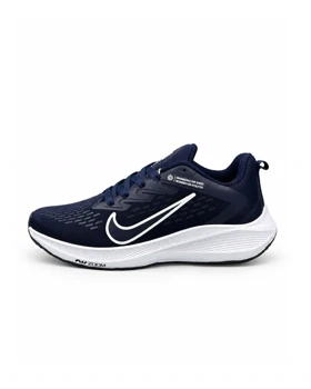 کفش کتانی زنانه مدل نایک ایر زوم سرمه ای سفید NIKE IR ZOOM