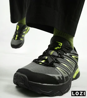 کفش کتانی مشکی سبز سالومون Salomon X ULTRA
