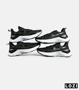 کفش کتانی مردانه و زنانه مشکی طلایی NIKE zoom X مدل 7158