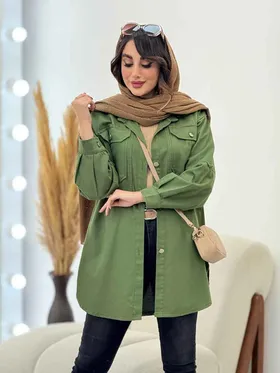 مانتو کتان جیب پیله میترا